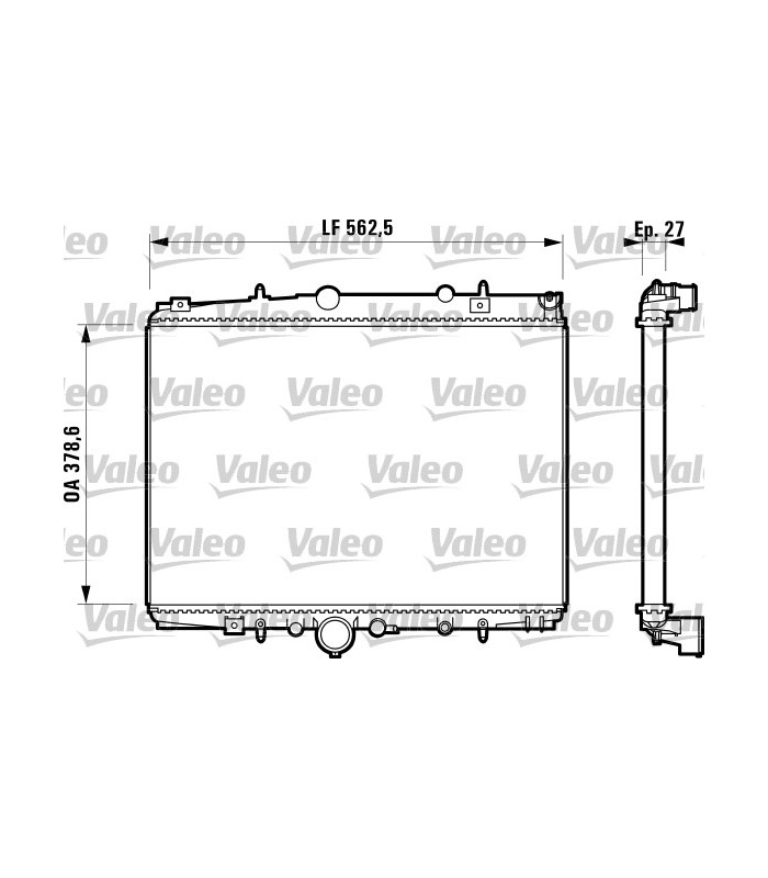 RADIADOR CITROEN C5 2.0i,HDI 02/01-