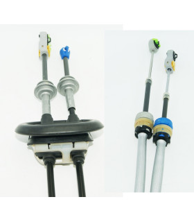 CABLES MANDO CAMBIO CITROEN C4 B7,PEUGEOT 308 CAJA MC AZUL 1265mm+GRIS 1330mm