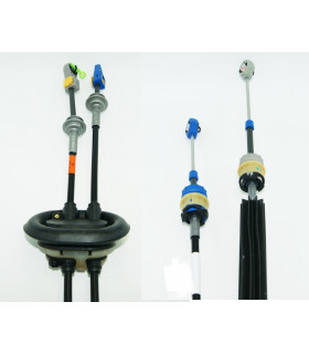 CABLES MANDO CAMBIO PEUGEOT 308 CAJA MC 6 VELOCIDADES AZUL1005mm+GRIS 1087mm