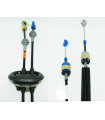CABLES MANDO CAMBIO PEUGEOT 308 CAJA MC 6 VELOCIDADES AZUL1005mm+GRIS 1087mm