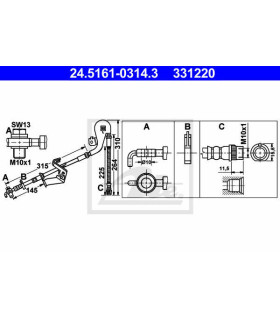 LATIGUILLO DELANTERO IZQUIERDO CITROEN C5 X7 08--