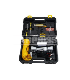 COMPRESOR DOBLE CABEZAL CON MALETIN HERRAMIENTAS
