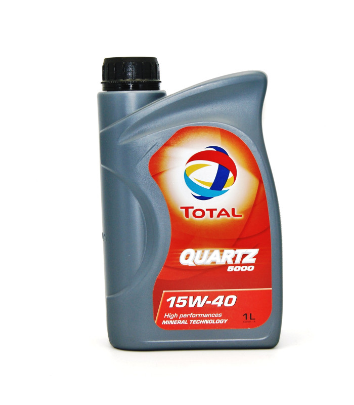 TOTAL QUARTZ 5000 15W40 Motoröl – 1 Liter, Für Benzin- & Dieselmotoren